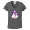 Ladies Heavy Cotton ™ 100% Cotton V Neck T Shirt Thumbnail
