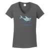 Ladies Heavy Cotton ™ 100% Cotton V Neck T Shirt Thumbnail