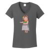 Ladies Heavy Cotton ™ 100% Cotton V Neck T Shirt Thumbnail