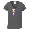 Ladies Heavy Cotton ™ 100% Cotton V Neck T Shirt Thumbnail