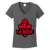 Ladies Heavy Cotton ™ 100% Cotton V Neck T Shirt Thumbnail