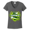 Ladies Heavy Cotton ™ 100% Cotton V Neck T Shirt Thumbnail