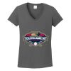 Ladies Heavy Cotton ™ 100% Cotton V Neck T Shirt Thumbnail