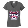 Ladies Heavy Cotton ™ 100% Cotton V Neck T Shirt Thumbnail