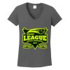 Ladies Heavy Cotton ™ 100% Cotton V Neck T Shirt Thumbnail