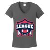 Ladies Heavy Cotton ™ 100% Cotton V Neck T Shirt Thumbnail