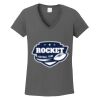 Ladies Heavy Cotton ™ 100% Cotton V Neck T Shirt Thumbnail