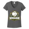 Ladies Heavy Cotton ™ 100% Cotton V Neck T Shirt Thumbnail