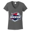 Ladies Heavy Cotton ™ 100% Cotton V Neck T Shirt Thumbnail