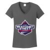 Ladies Heavy Cotton ™ 100% Cotton V Neck T Shirt Thumbnail