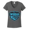 Ladies Heavy Cotton ™ 100% Cotton V Neck T Shirt Thumbnail