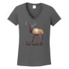 Ladies Heavy Cotton ™ 100% Cotton V Neck T Shirt Thumbnail