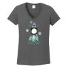 Ladies Heavy Cotton ™ 100% Cotton V Neck T Shirt Thumbnail