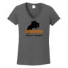 Ladies Heavy Cotton ™ 100% Cotton V Neck T Shirt Thumbnail