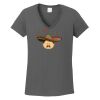 Ladies Heavy Cotton ™ 100% Cotton V Neck T Shirt Thumbnail