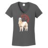 Ladies Heavy Cotton ™ 100% Cotton V Neck T Shirt Thumbnail
