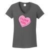 Ladies Heavy Cotton ™ 100% Cotton V Neck T Shirt Thumbnail