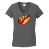 Ladies Heavy Cotton ™ 100% Cotton V Neck T Shirt Thumbnail