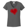 Ladies Heavy Cotton ™ 100% Cotton V Neck T Shirt Thumbnail