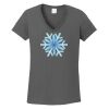 Ladies Heavy Cotton ™ 100% Cotton V Neck T Shirt Thumbnail