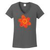 Ladies Heavy Cotton ™ 100% Cotton V Neck T Shirt Thumbnail
