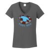 Ladies Heavy Cotton ™ 100% Cotton V Neck T Shirt Thumbnail