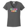 Ladies Heavy Cotton ™ 100% Cotton V Neck T Shirt Thumbnail