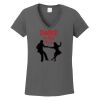 Ladies Heavy Cotton ™ 100% Cotton V Neck T Shirt Thumbnail