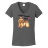 Ladies Heavy Cotton ™ 100% Cotton V Neck T Shirt Thumbnail