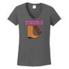 Ladies Heavy Cotton ™ 100% Cotton V Neck T Shirt Thumbnail