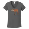 Ladies Heavy Cotton ™ 100% Cotton V Neck T Shirt Thumbnail
