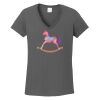 Ladies Heavy Cotton ™ 100% Cotton V Neck T Shirt Thumbnail