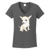 Ladies Heavy Cotton ™ 100% Cotton V Neck T Shirt Thumbnail