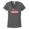 Ladies Heavy Cotton ™ 100% Cotton V Neck T Shirt Thumbnail