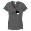 Ladies Heavy Cotton ™ 100% Cotton V Neck T Shirt Thumbnail