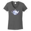Ladies Heavy Cotton ™ 100% Cotton V Neck T Shirt Thumbnail