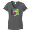Ladies Heavy Cotton ™ 100% Cotton V Neck T Shirt Thumbnail