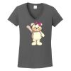 Ladies Heavy Cotton ™ 100% Cotton V Neck T Shirt Thumbnail