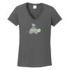 Ladies Heavy Cotton ™ 100% Cotton V Neck T Shirt Thumbnail