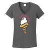 Ladies Heavy Cotton ™ 100% Cotton V Neck T Shirt Thumbnail