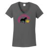 Ladies Heavy Cotton ™ 100% Cotton V Neck T Shirt Thumbnail