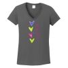 Ladies Heavy Cotton ™ 100% Cotton V Neck T Shirt Thumbnail