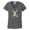 Ladies Heavy Cotton ™ 100% Cotton V Neck T Shirt Thumbnail