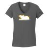 Ladies Heavy Cotton ™ 100% Cotton V Neck T Shirt Thumbnail