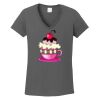 Ladies Heavy Cotton ™ 100% Cotton V Neck T Shirt Thumbnail