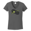 Ladies Heavy Cotton ™ 100% Cotton V Neck T Shirt Thumbnail