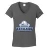 Ladies Heavy Cotton ™ 100% Cotton V Neck T Shirt Thumbnail