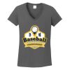 Ladies Heavy Cotton ™ 100% Cotton V Neck T Shirt Thumbnail