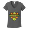 Ladies Heavy Cotton ™ 100% Cotton V Neck T Shirt Thumbnail
