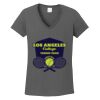 Ladies Heavy Cotton ™ 100% Cotton V Neck T Shirt Thumbnail